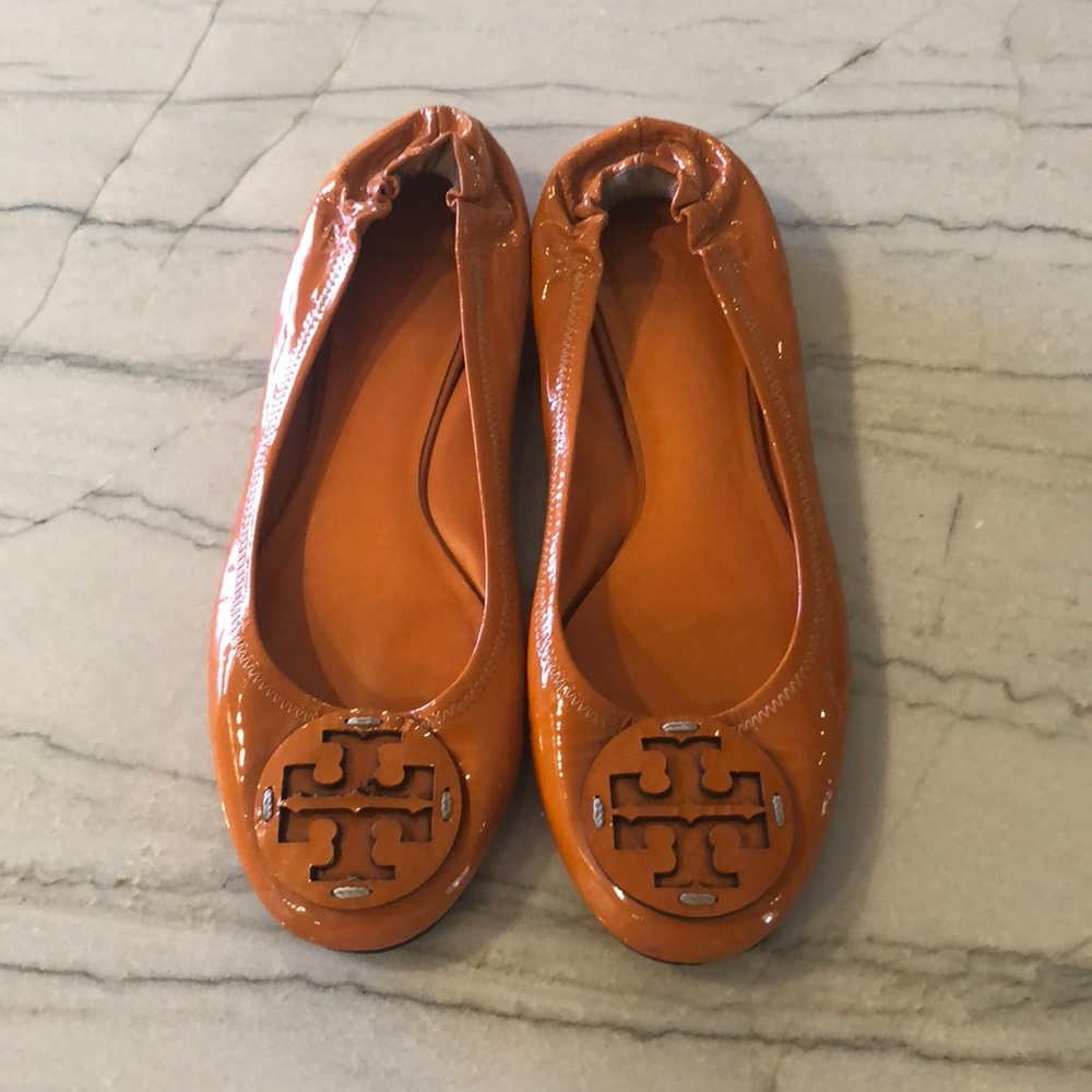 Tory Burch Reva Orange Flats